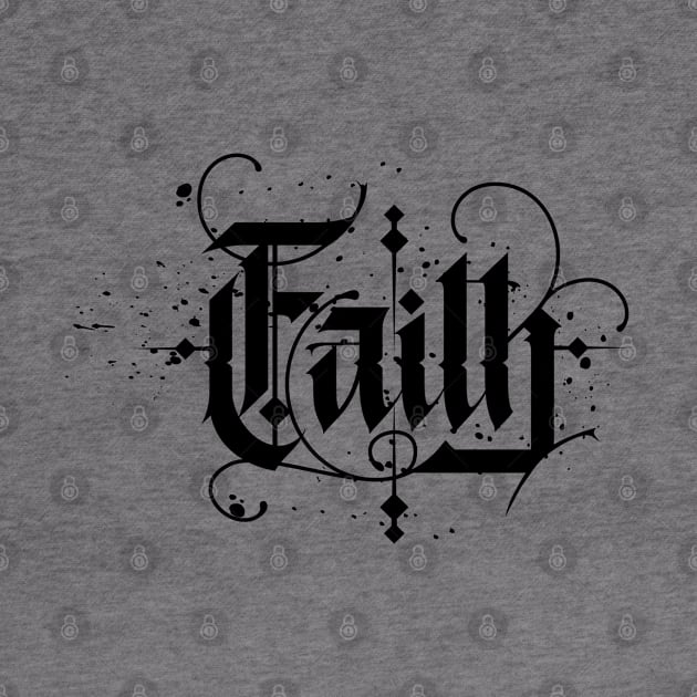 Faith gothic. Gift for god fearing mom by SerenityByAlex